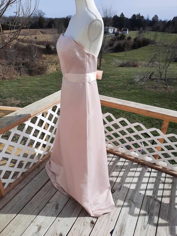 1990s-Y2K pastel light pink prom dress, wedding, … - image 3