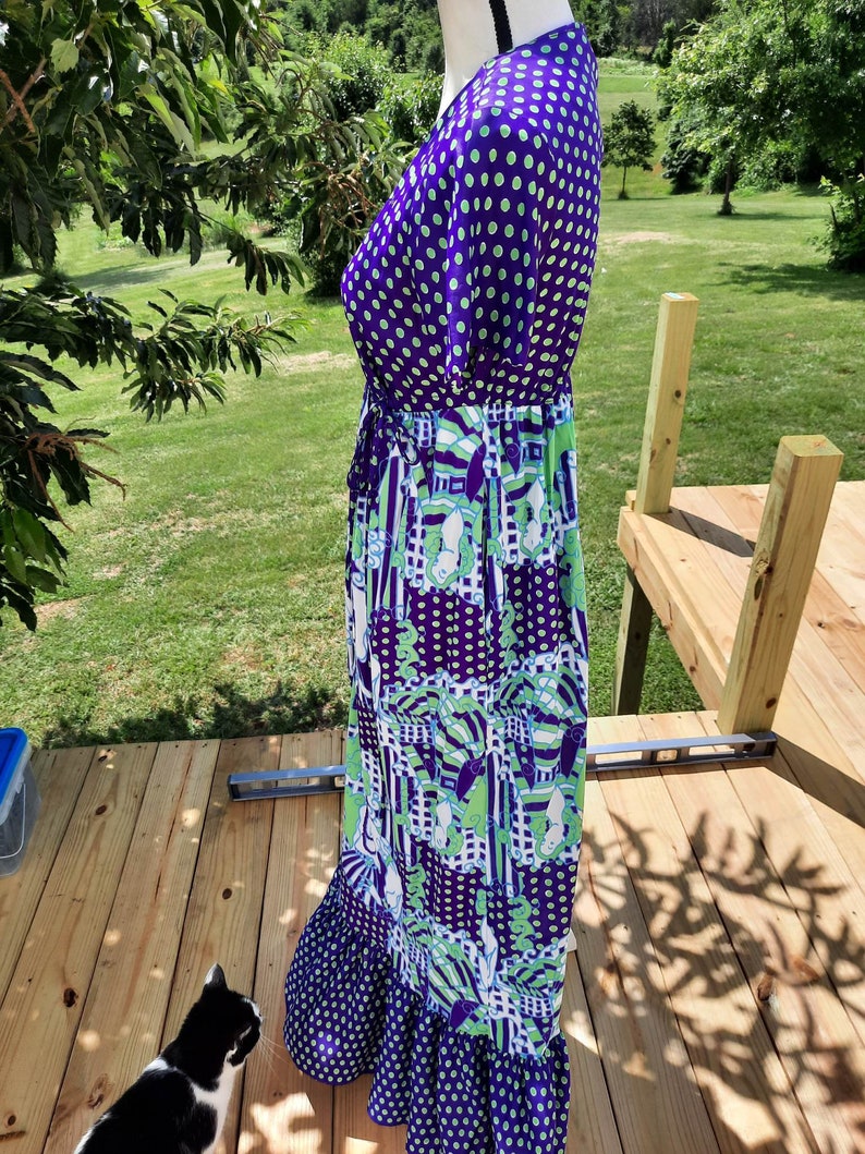 Funky 1970s Lingerie Robe Summer Wrap Dress Polka Dot - Etsy