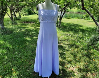 Pastel purple lilac floral prom dress, pageant, homecoming, costume, cosplay, Halloween, bridesmaid