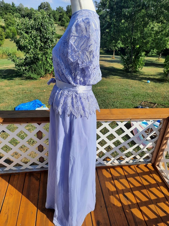 Purple - Pure Cotton 2-Piece Dress Set – Medium to 2XL main image 1
