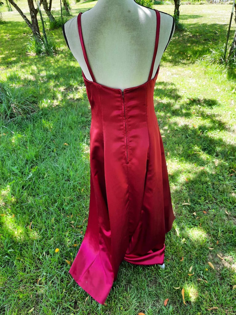 Dark Wine Red Formal Prom Dress, Homecoming, Pageant, Costume, Cosplay ...