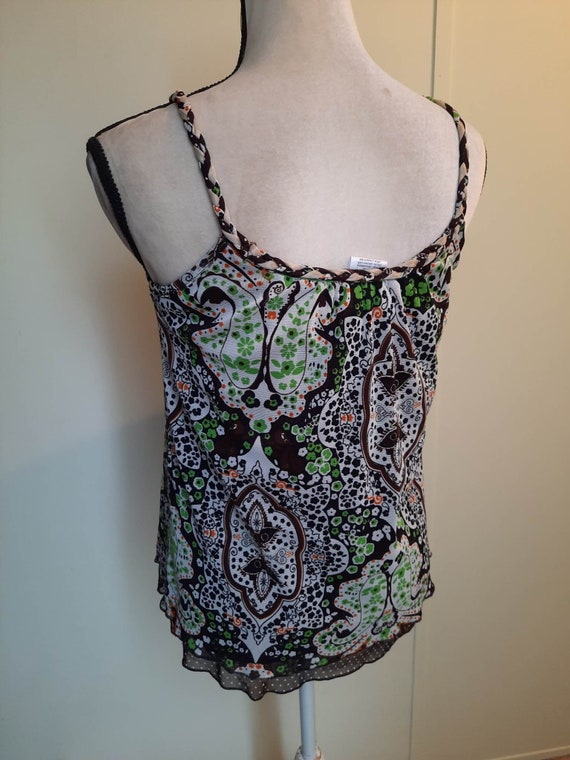 Y2K floral paisley summer spring vacation tank to… - image 3