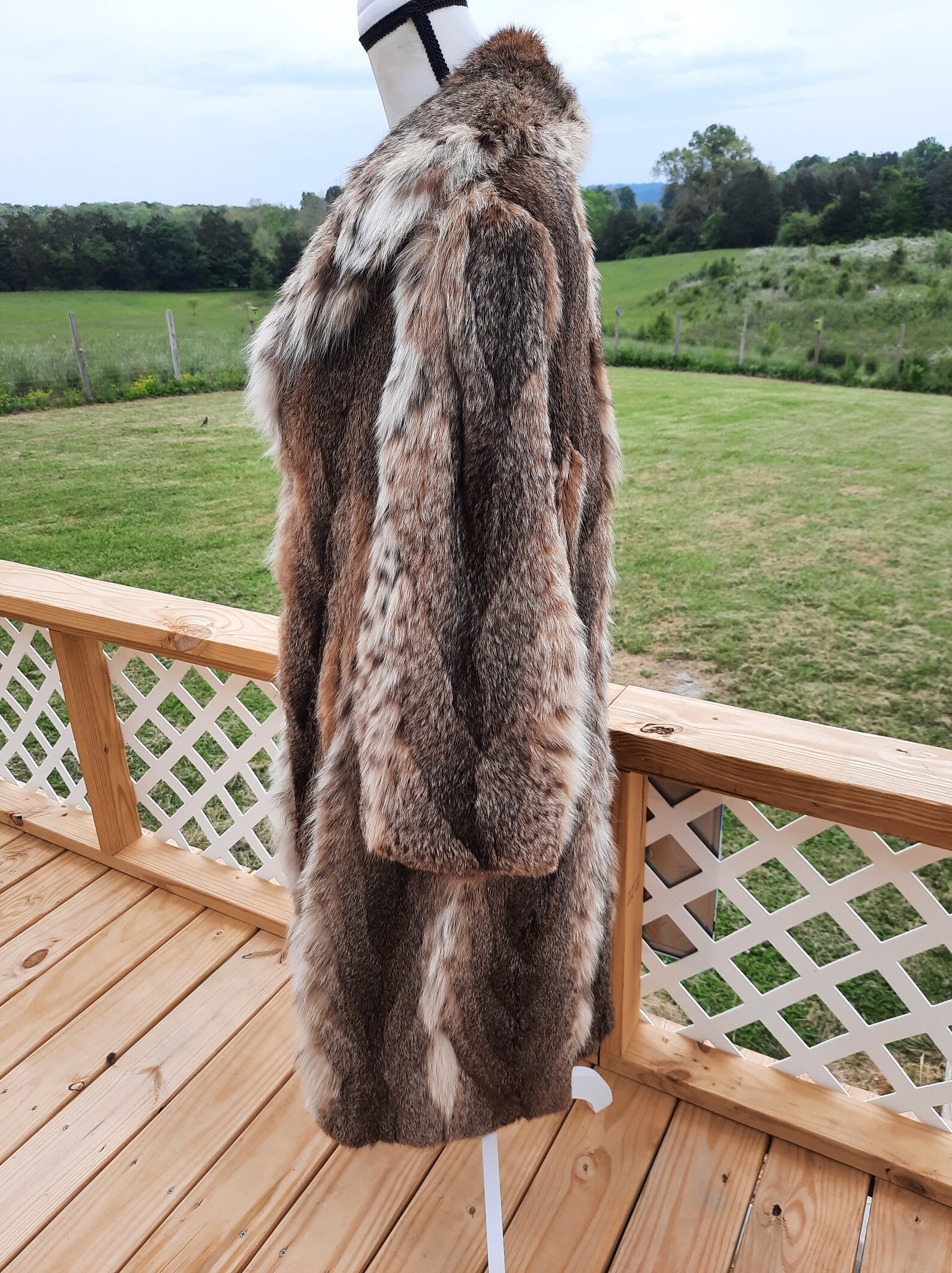 Stunning Vintage Real Bobcat Lynx Fur Coat Etsy