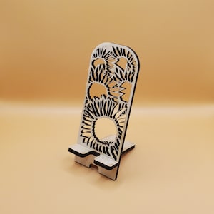 Soporte de teléfono de girasol, regalo para novia, regalo para madre, regalo con girasol, regalo para ella, regalo para abuela