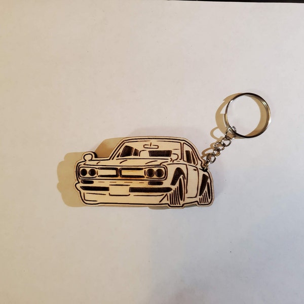 JDM Race Car, Track Car, Wood Car Keychain, Gift for car fanatic