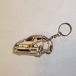 2nd Generation JDM Coupe, Track Car, Wood Car Keychain, Gift for car fanatic