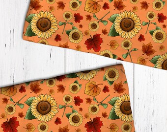 Motif floral sans couture d'automne tournesol