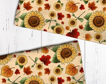 Motif floral sans couture d'automne tournesol