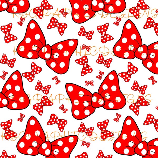 Minnie Seamless Pattern - Etsy