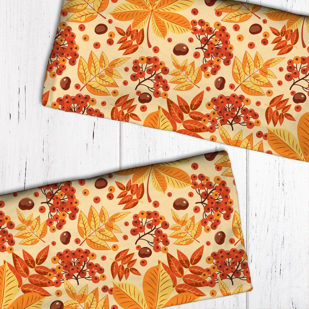 Autumn Leaves Seamless Pattern - Etsy