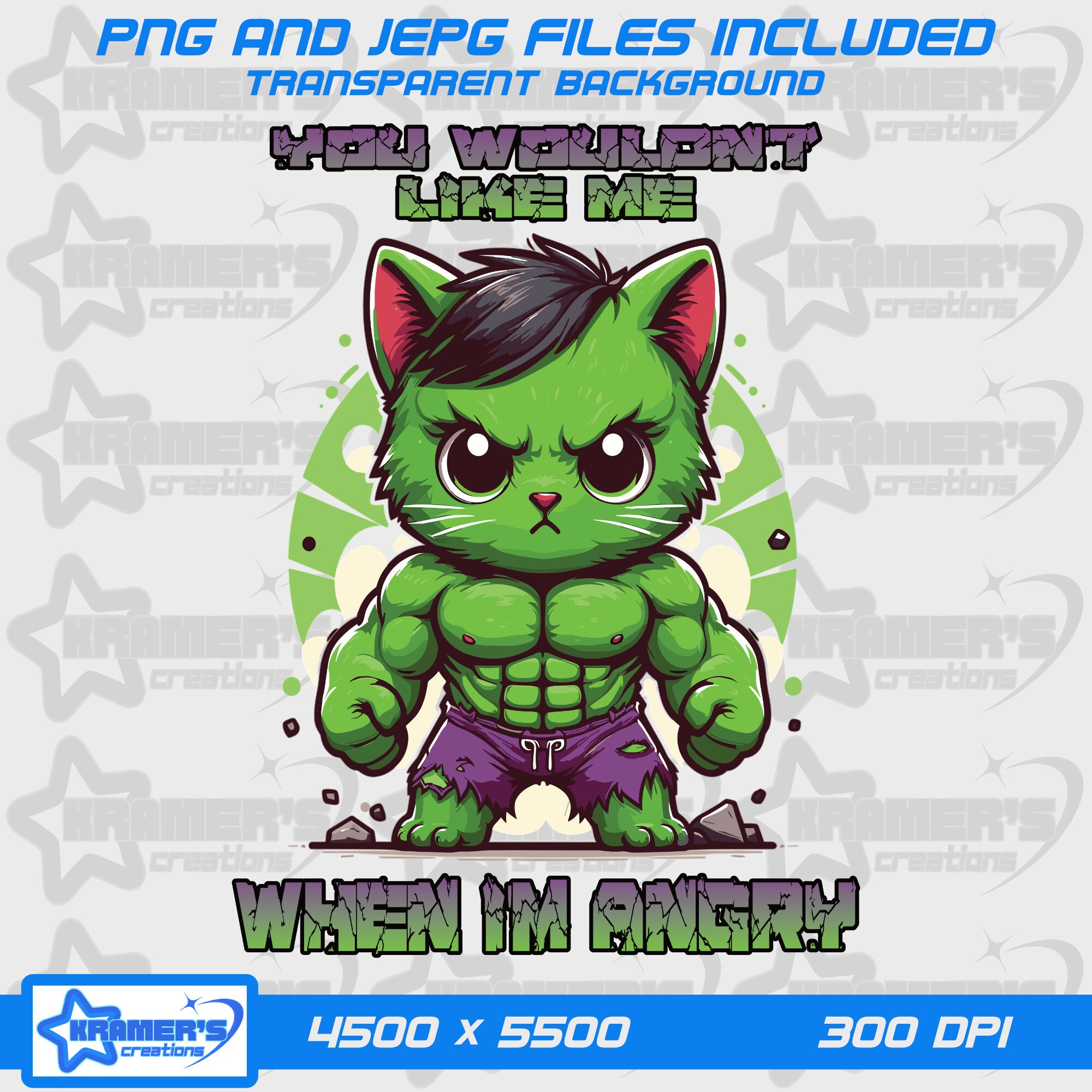 Wouldnt Like Me When Im Angry PNG Sublimation, Angry Kitten PNG, Kids ...
