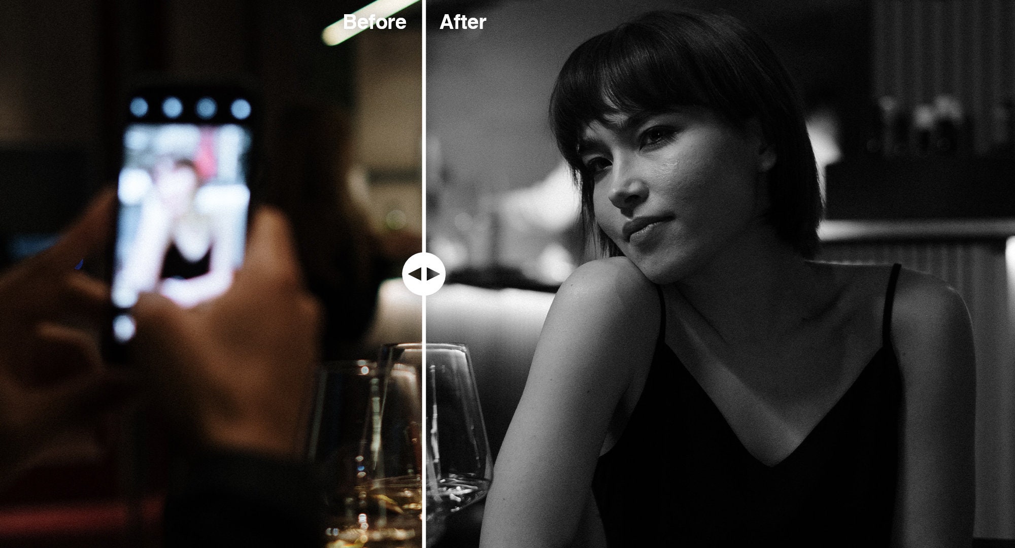 16 Black and White LUTs for Color Grading Video and Photo Etsy