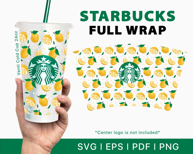 Printable Svg Files For Reusable Venti Cup Lemon Cricut Silhouette Cut File Custom Seamless Wrap Starbucks Full Wrap For Cold Cup Clip Art Art Collectibles Minyamarket Com