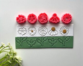 Spring Flower Cutter Set: Polymer Clay Jewelry Tools