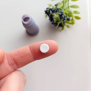 Mini Circle Clay Cutter / Polymer Clay Cutters / Micro Cutters / Earring Making / Clay Tools