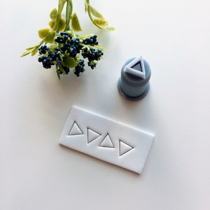 Triangle 8mm Mini Clay Cutter / Polymer Clay Cutters / Micro Cutters / Earring Making / Clay Tools/ Micro Cutter