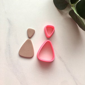 Guitar Pick Cutter Set of 2/ Polymer Clay Tools / Jewellery Tools / Earring Making / Clay Tools