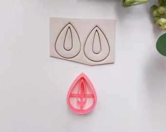 Non Drill Teardrop Clay Cutter / Polymer Clay Tools / Jewellery Tools / Earring Making / Clay Tools