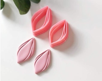 Embossed Petal Clay Cutter / Polymer Clay Tools / Jewellery Tools / Earring Making / Clay Tools/ Embossed cutters