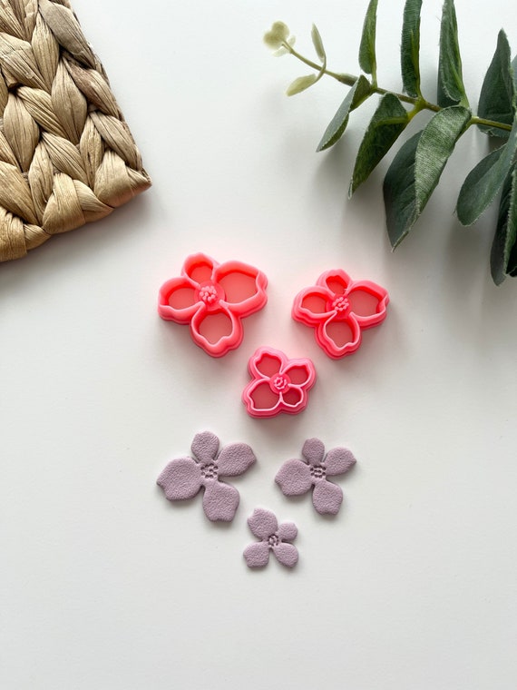 Cortadores florales de arcilla polimérica – 10 formas de flores para hacer  joyas, mini cortadores de arcilla de primavera para aretes, ideales para