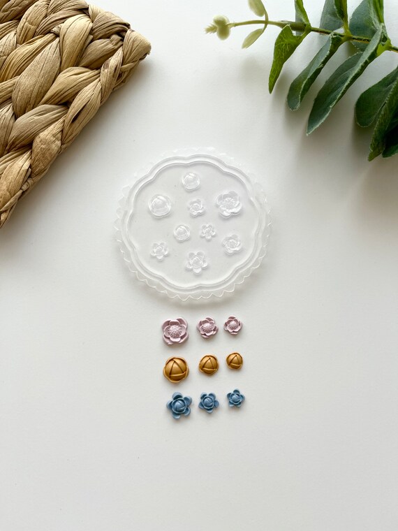 Micro Flower Mould #3: Polymer Clay Floral Cutters