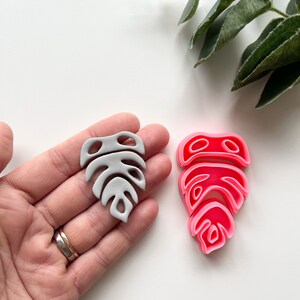 Monstera Trio Clay Cutter / Polymer Clay Tools / Jewellery Tools / Earring Making / Clay Tools image 4
