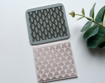 Shells 3D Texture Mat: Polymer Clay Earring Tool (50mm)