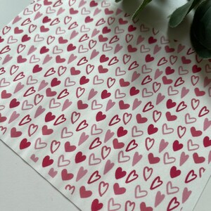 Organische Herzen Transferpapier (1 Bogen) B8 / Polymer Clay Werkzeuge / Schmuck / Herstellung von Ohrringen / Werkzeuge aus Ton / Floral / Botanisch