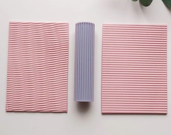 Line Clay Texture Roller⎥Polymer Clay Tools⎥Earring Making⎥Hand Roller⎥Clay Texture Tool⎥Jewellery Tools
