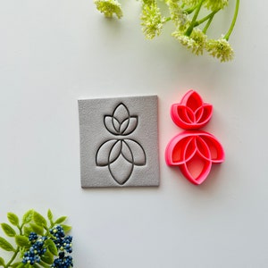 Water Lily Cutter Set / Polymer Clay Tools / Jewellery Tools / Earring Making / Clay Tools/ Botanical/ Floral