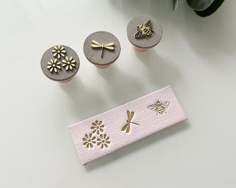 Floral Nature Stamps: Mica Powder, Polymer Clay & Jewelry Tools