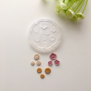 Flower Mould #2: Polymer Clay Floral Micro Mould