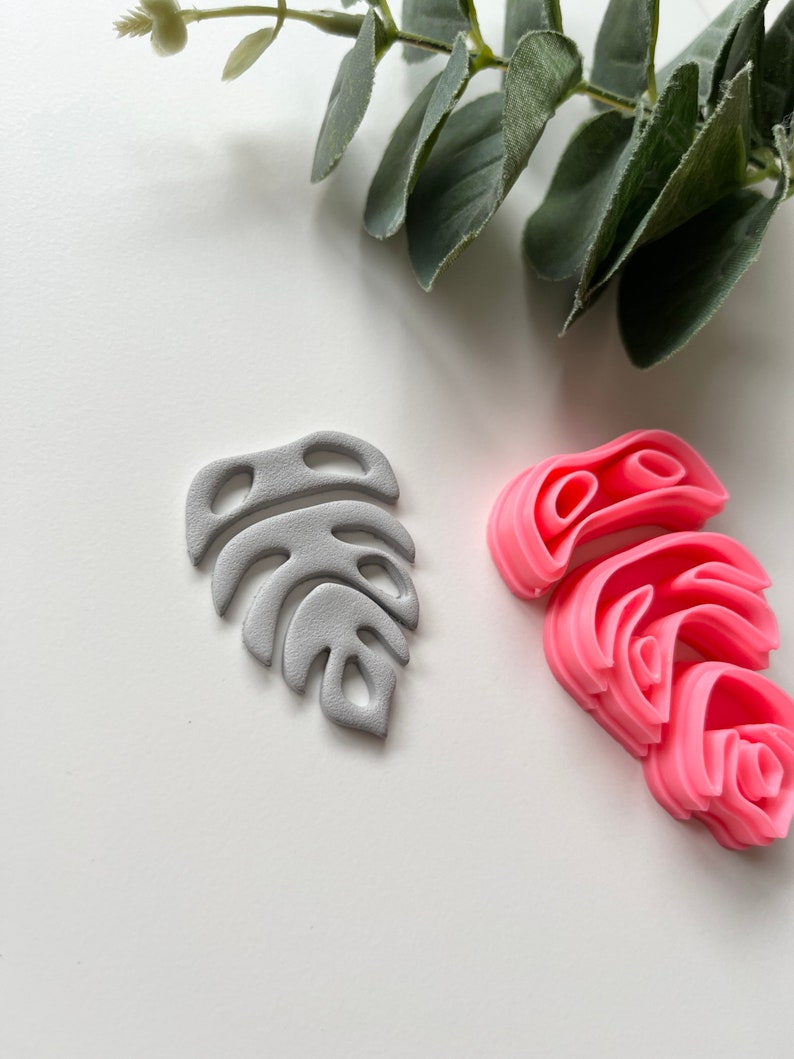 Monstera Trio Clay Cutter / Polymer Clay Tools / Jewellery Tools / Earring Making / Clay Tools image 2