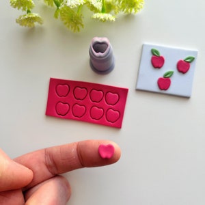 Apple Mini Clay Cutter / Polymer Clay Cutters / Micro Cutters / Earring Making / Clay Tools