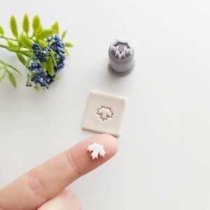 Maple Leaf Mini Clay Cutter / Polymer Clay Cutters / Micro Cutters / Earring Making / Clay Tools/ Autumn/ Fall