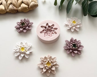 Lilly Flower Mould for Polymer Clay Earring Making - Floral Summer Collection