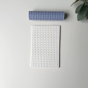 Knitted Clay Texture Roller: Polymer Clay Earring Tool