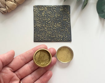 Concentrated Gold Mica Powder / Polymer Clay Cutters + Tools / Earring Making