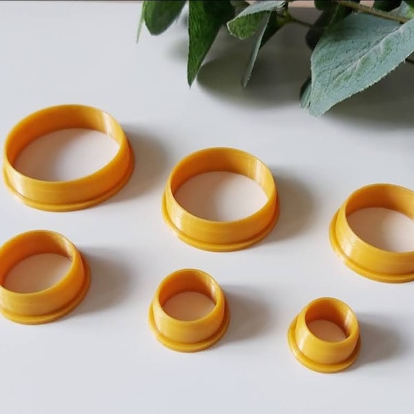 Circle Polymer Clay Cutter Set van 6 stuks / Polymer Clay Tools / Sieraden Tools / Earring Making / Clay Tools