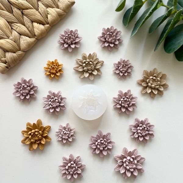 Lilienblüten-Formen – 3 Größen für die Herstellung von Polymer-Ton-Ohrringen – Blumen-Sommerkollektion
