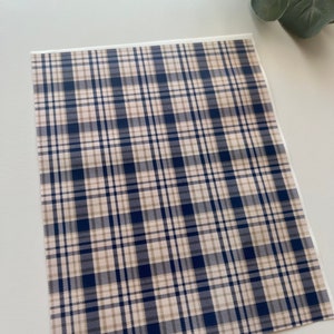Marineblauw afbeeldingstransferpapier met gingang (1 vel)/gereedschap polymeerklei / sieraden / oorbellen maken / kleigereedschappen / bloemen / botanisch