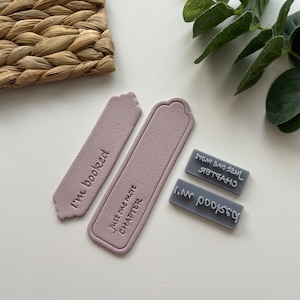 Bookmark Stamps - Polymer Clay Tools - Earring Making - Jewellery Tools @ Vee Clay Design