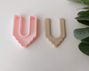 Moroccan Arch Clay Cutter: Polymer Clay Earring Tool