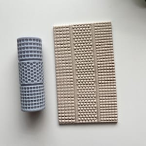 Beaded Texture Roller⎥Polymer Clay Tools⎥Earring Making⎥Hand Roller⎥Clay Texture Tool⎥Jewellery Tools ⎥Bubble