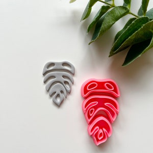 Monstera Trio Clay Cutter / Polymer Clay Tools / Jewellery Tools / Earring Making / Clay Tools image 5