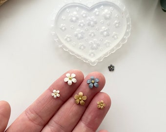 Mini Daisy Flower Mould / Polymer Clay Cutters / Micro Cutters / Earring Making / Clay Tools/ Polymer Clay Moulds/ Floral/ Roses & Flowers