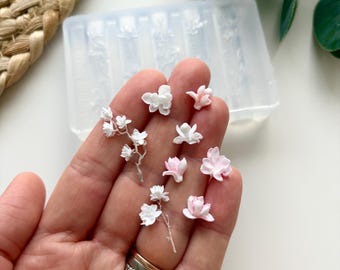Molde Mini Magnolia: Ferramentas para Fazer Brincos de Argila Polimérica