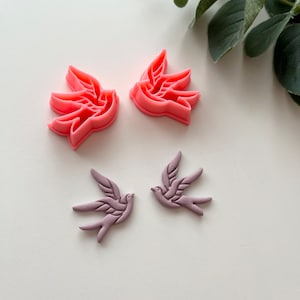 Swallow Bird Embossed Clay Cutter: Jewelry Making Tools