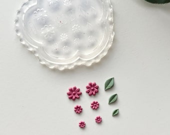 Set Di 8 Stampini In Silicone Per Argilla Polimerica, Forme Di Fiori, Foglie, Farfalle, Per Creare Orecchini E Gioielli Fai Da Te