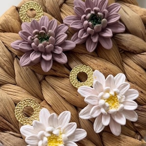 Lilly Flower Mould for Polymer Clay Earring Making Floral Summer Collection image 3